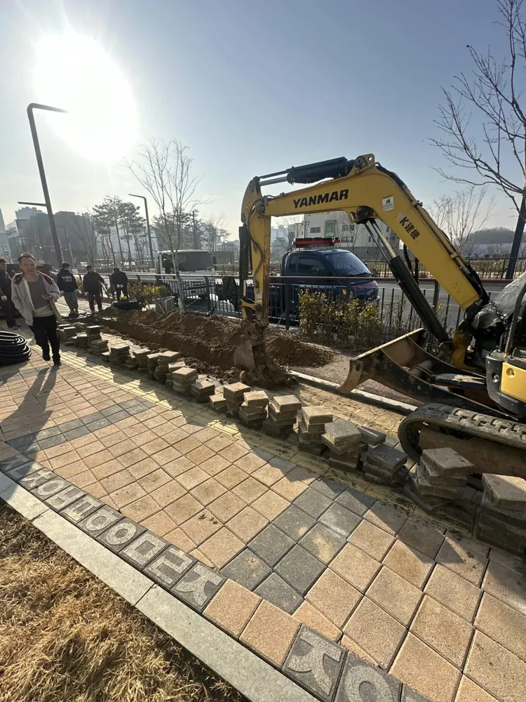 분당 인터로킹 시공 현장 사진 2