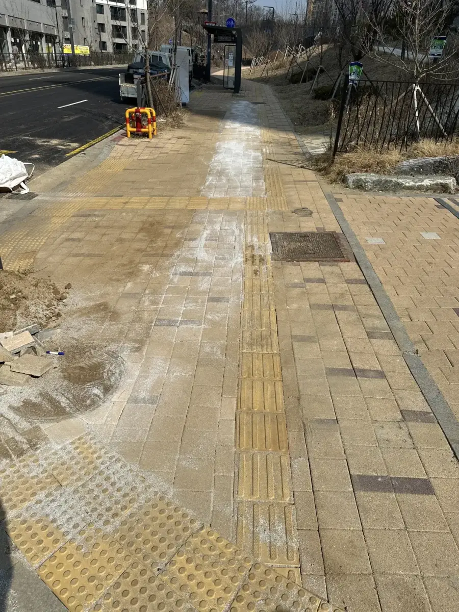 경기 보도블럭 시공 후