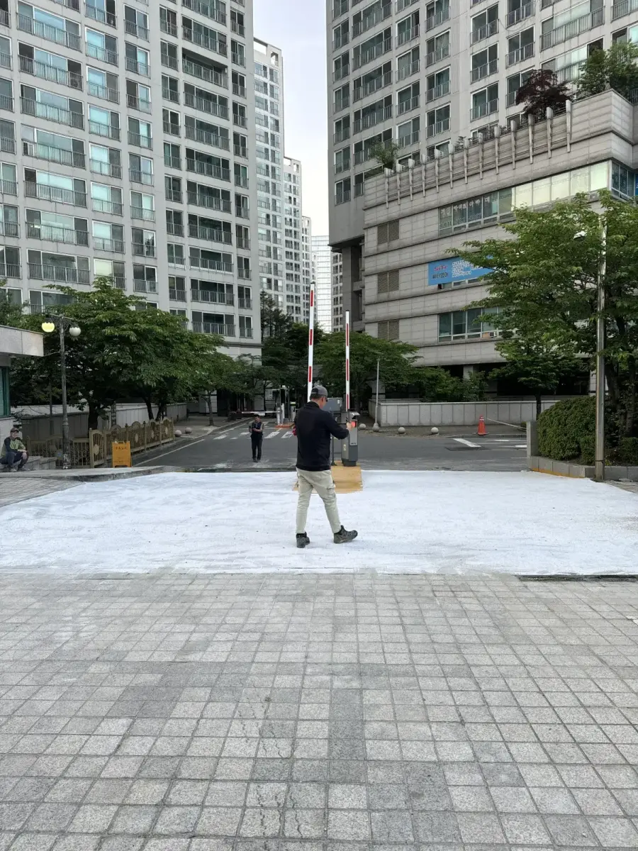 서울 투수블럭 시공 후