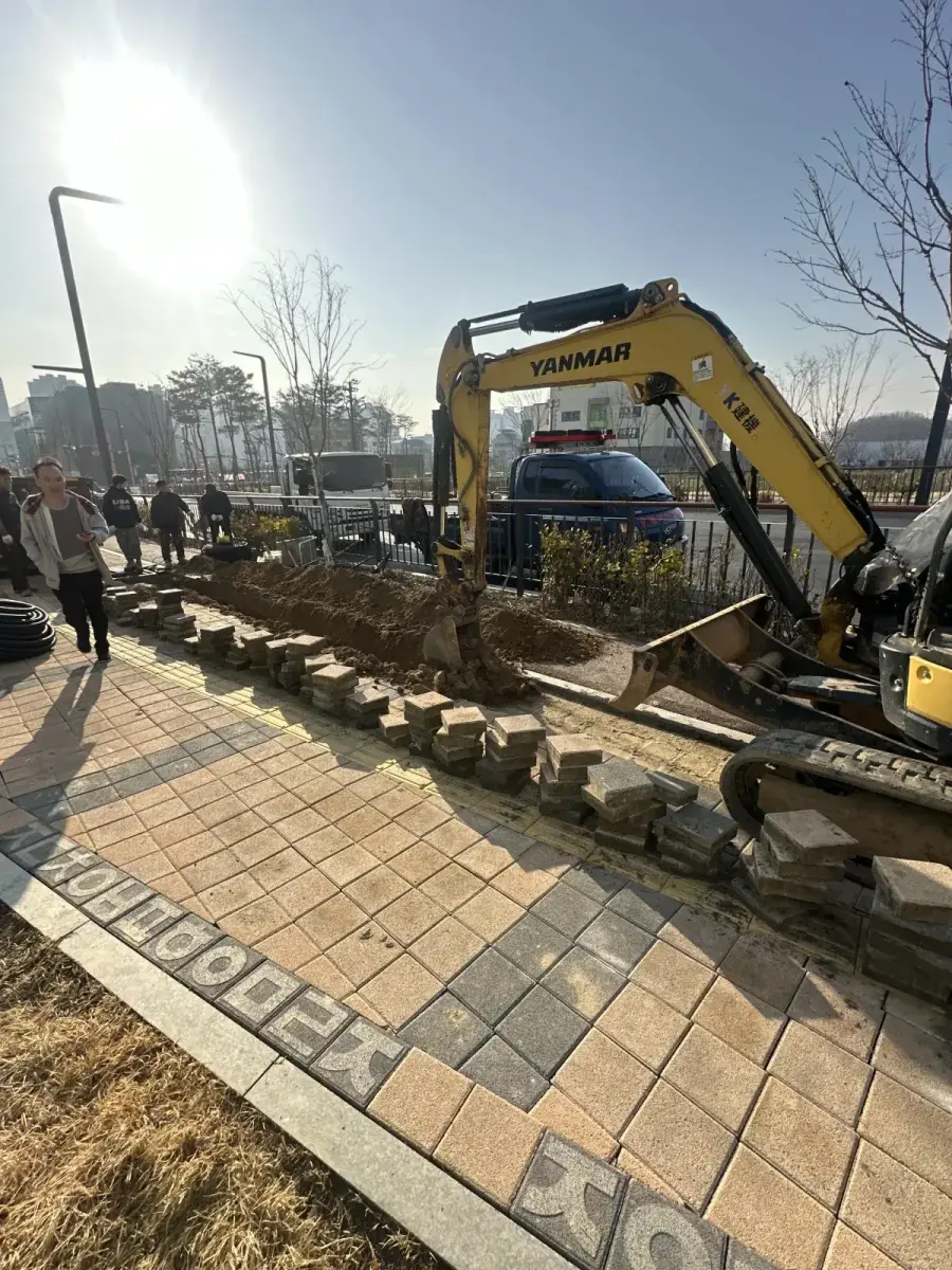 서울 보도블럭 시공 전